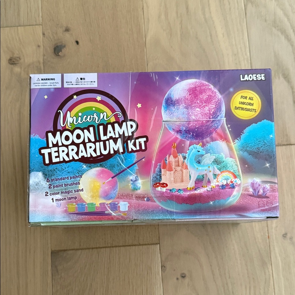 New Unicorn Moon Lamp Terrarium Kit - Multicolor